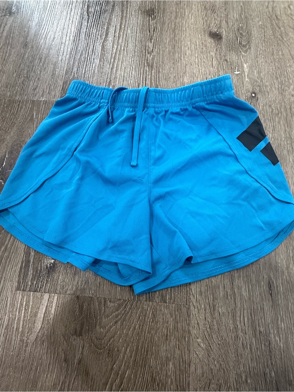 adidas Bright Blue Girls Athletic Shorts